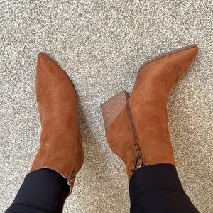 Matt & Nat Womens Ming Brown Ankle Boots EUR 37 Medium (B, M)